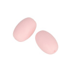 Perles en silicone Olive 1,4 x 2 cm - rose poudré - 2 pcs