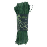 Raphia pelote de 50 g - Vert foncé