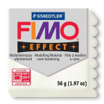 Pâte polymère Fimo Effect 56g - 08 - Blanc Métal