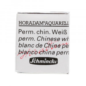 Peinture aquarelle Horadam demi-godet extra-fine - 102 - Blanc de Chine permanent