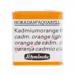 Peinture aquarelle Horadam demi-godet extra-fine - 227 - Orange de cadmium clair