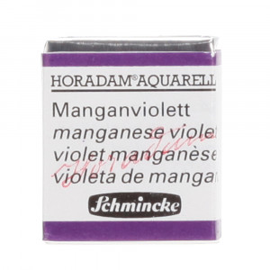 Peinture aquarelle Horadam demi-godet extra-fine - 474 - Violet manganèse