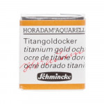 Peinture aquarelle Horadam demi-godet extra-fine - 659 - Ocre de titane doré