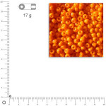 Mini-rocailles opaques - Orange - Ø 2 mm x 17 g