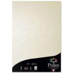 Papier  faire part Pollen A4 210g par 25 couleurs variées - Ivoire Irisé