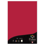Papier faire part Pollen A4 210g par 25 couleurs variées - Rouge Groseille