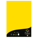 Feuille faire part Pollen 120g 210 x 297mm par 50 - Jaune Soleil