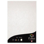 Papier faire part Pollen A4 210g par 25 couleurs variées - Blanc Irisé