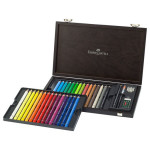 Crayon de couleur aquarellable Magnus Coffret bois 30 couleurs