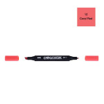 Marqueur double-pointe à encre à base d'alcool Créamarker - 12 - Rouge Corail