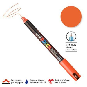 Marqueur PC-1MR calibrée extra-fine - Orange foncé