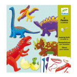 Atelier Pantins à colorier 6 Dinosaures