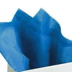 Papier de soie 18g/m² x8f. - Bleu - 50 x 75 cm