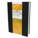 Livre à croquis format portrait couverture noire 140g/m² - 14,8 x 21 cm (A5)
