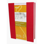 Livre à croquis format portrait couverture rouge 140g/m² - 14,8 x 21 cm (A5)