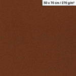 Feuille de papier Maya 50 x 70 cm 270 g/m² - Marron