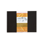 Livre à croquis format paysage couverture noire 140g/m² 30 fles