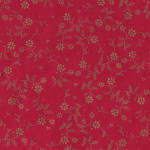 Papier Lokta Imprimé 50 x 75 cm Rouge motif Sybille or