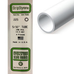 Tube rond en plastique 350 x 4 mm Ø Int 2,5 mm - 4 pcs
