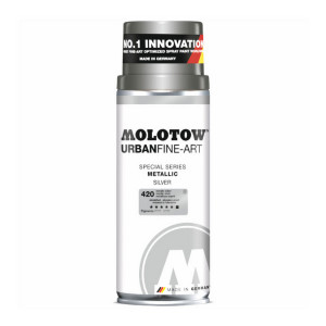 Bombe de peinture Urban Fine-Art Metallic 400 ml Argent