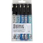 Feutre Acrylic Marker 1,2 mm Set bleu