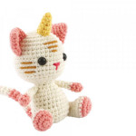 Kit de crochet animal Chat-licorne