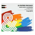 Feutre Pinceau double pointe Set 24 couleurs