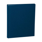 Album medium 80 pages crème couverture en lin 21,6 x 25,5 cm - Bleu marine