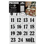 Pochoir décoration Calendrier de l'Avent