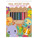 Livre Mon atelier dessin Les animaux sauvages