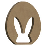 Support en médium uf Lapin 7,9 x 10 cm