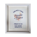 Cadre Aymie Blanc + Passe-partout - Rougier&Plé - 24 x 30 cm
