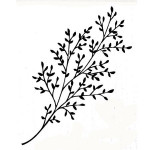 Tampon bois - Feuillage - 5,5 x 7,5 cm